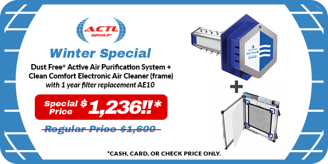 actl group winter special dust free active air purificationsystem special price for $1.236 promo